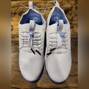 CLOVE NURSES SHOES  GRAY W/BLUE PURPLE SOLES SLIP ON WOMEN'S 11.5 MEN'S 10 NEW